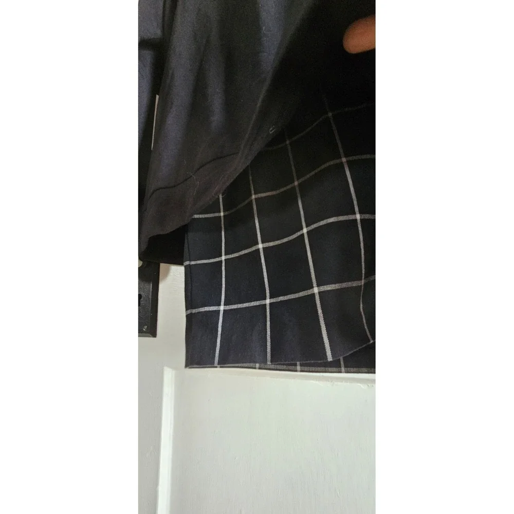 NWT  BAILEY/44 woman Sz Small black green plaid‎ dress made in USA